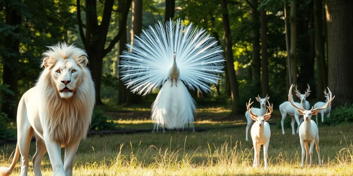 rare albino animals